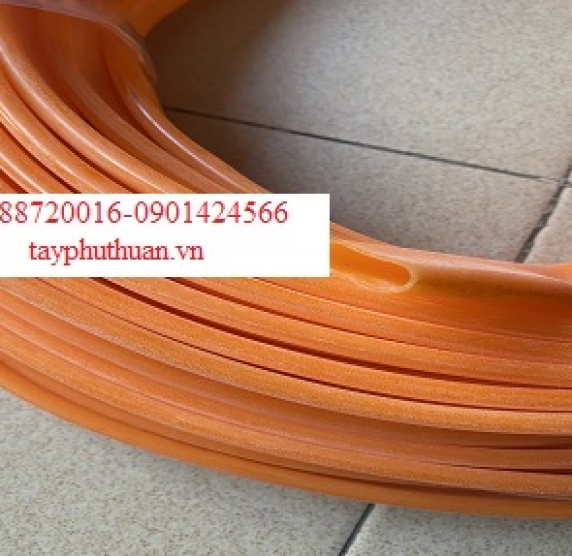 Ống silicone màu cam 