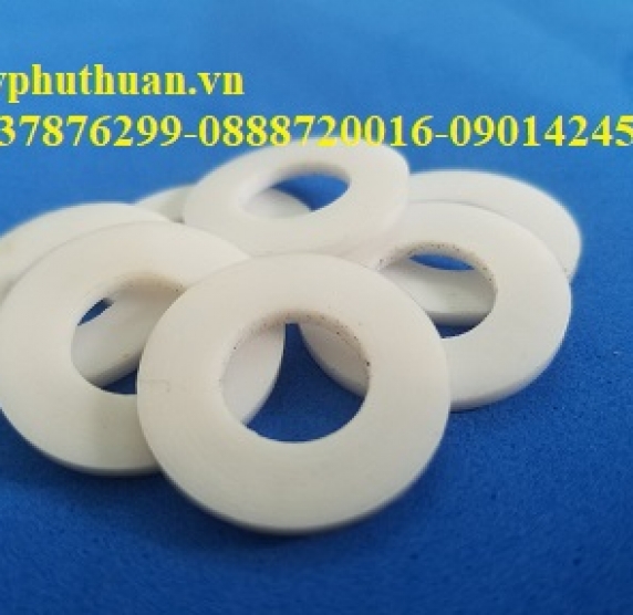 Gia công vòng đệm nhựa teflon 
