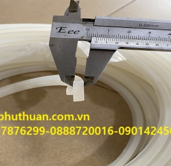Gioang silicon chữ T màu trắng 